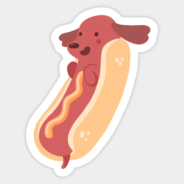 Hot Dog Sticker by TossedSweetTees